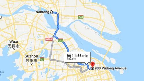 Nantong to the Vietnamese Embassy in Shanghai